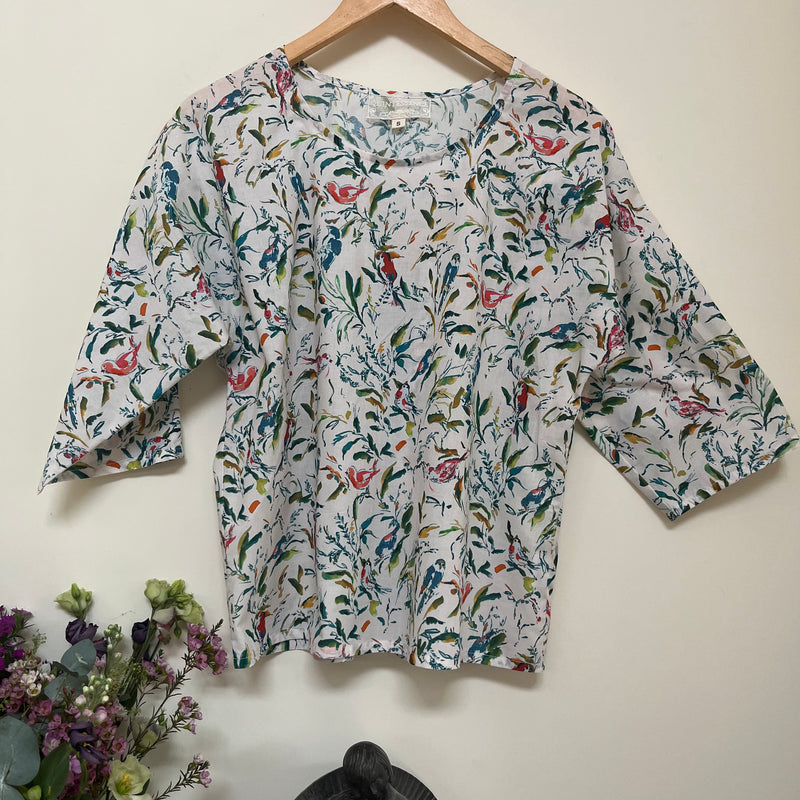 Patron blouse Yumi - Version imprimée en couleur taille réelle
