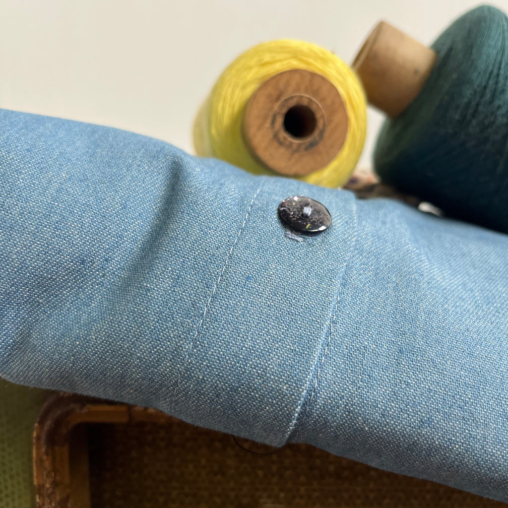 Robe chemisier Olivia - jean coton bleu