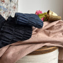 Jupe longue en lin rose poudré Gaïa - Quintessence