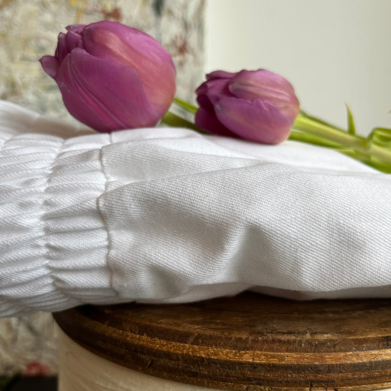 Jupe longue jean de coton blanc Gaïa - Quintessence