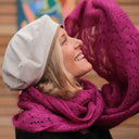 Béret Côme - velours côtelé blanc cassé - Quintessence