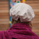 Béret Côme - velours côtelé blanc cassé - Quintessence