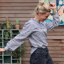 Blouse Léa - voile de coton pétunia - Quintessence