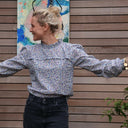 Blouse Léa - voile de coton pétunia - Quintessence