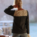 Blouse Lylou - jean noir / broderie ivoire et dorée - Quintessence