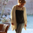 Blouse Lylou - jean noir / broderie ivoire et dorée - Quintessence