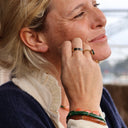 Bracelet Épine vert-corail - Quintessence