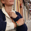 Bracelet Épine vert-corail - Quintessence