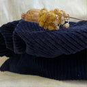 Chapeau Charlie - velours côtelé bleu nuit - Quintessence