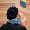 Chapeau Charlie - velours côtelé bleu nuit - Quintessence