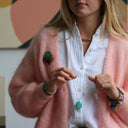 Collier Pétale turquoise - Quintessence