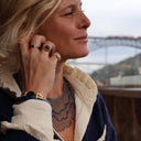 Collier plastron Rosée grisé - Quintessence