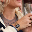 Collier plastron Rosée grisé - Quintessence