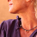 Collier "Promesse" indigo - Quintessence