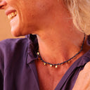 Collier "Promesse" indigo - Quintessence