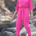 Combinaison Erika viscose fushia - Quintessence