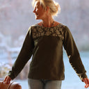 Coupon de modal-lin kaki 140x150 (D39) - Quintessence