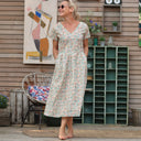 Coupon de Viscose fleurs d'églantine 130x260 (M15) - Quintessence