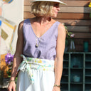 Débardeur Félicie - Lin parme - Quintessence