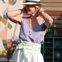 Débardeur Félicie - Lin parme - Quintessence