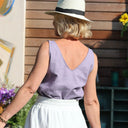 Débardeur Félicie - Lin parme - Quintessence