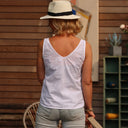 Débardeur Félicie - Voile de coton plumetis - Quintessence