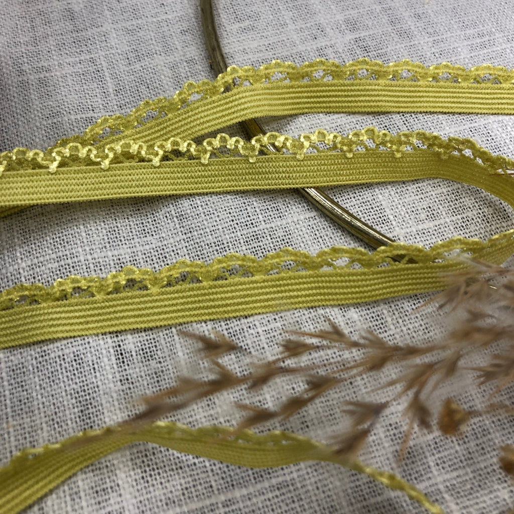 Élastique lingerie crochet jaune - au mètre - Quintessence