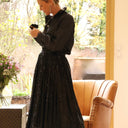 Jupe Amalia sequins noirs - Quintessence