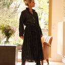 Jupe Amalia sequins noirs - Quintessence