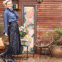 Jupe Amalia sequins noirs - Quintessence