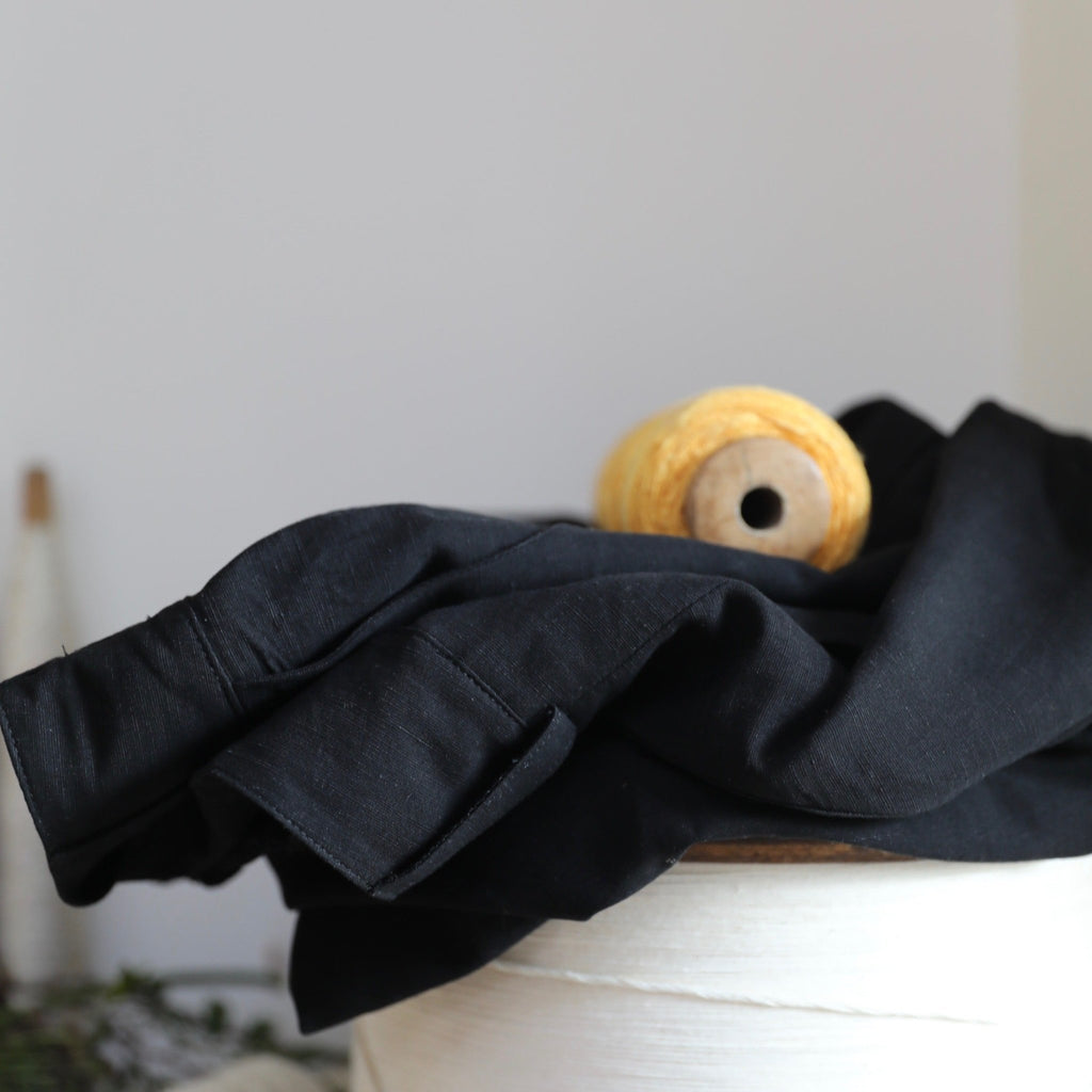 Jupe-culotte Tania modal lin noir - Quintessence