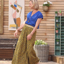 Jupe Rachelle coton fleurs de Juvigné - Quintessence