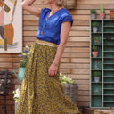 Jupe Rachelle coton fleurs de Juvigné - Quintessence