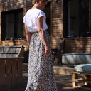 Jupe Tao Viscose fleurs de Bendor - Quintessence