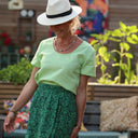 Jupe Tina coton fleurs de Malte - Quintessence