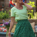 Jupe Tina coton fleurs de Malte - Quintessence