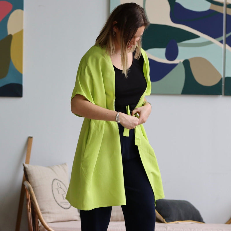 Kimono Zao jaune/vert - Quintessence