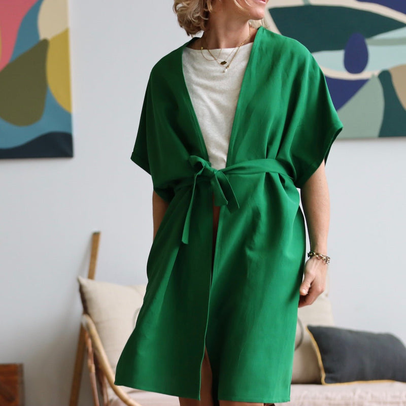 Kimono Zao vert printemps - Quintessence