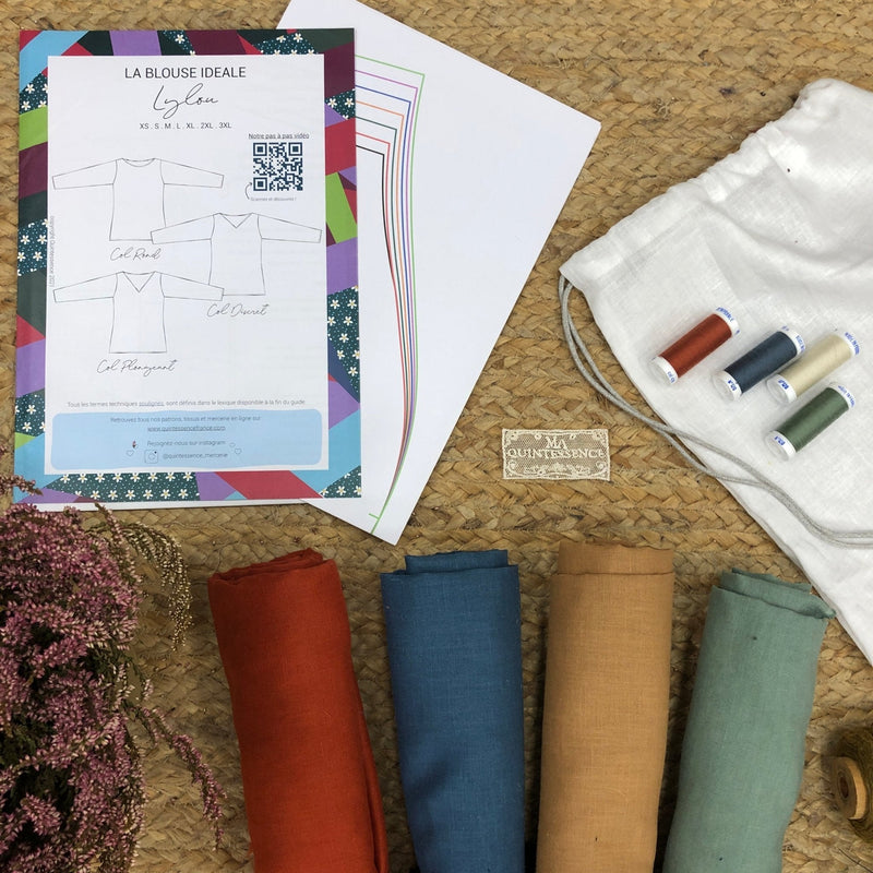 Kit couture Lylou en viscose - Coloris au choix - Quintessence
