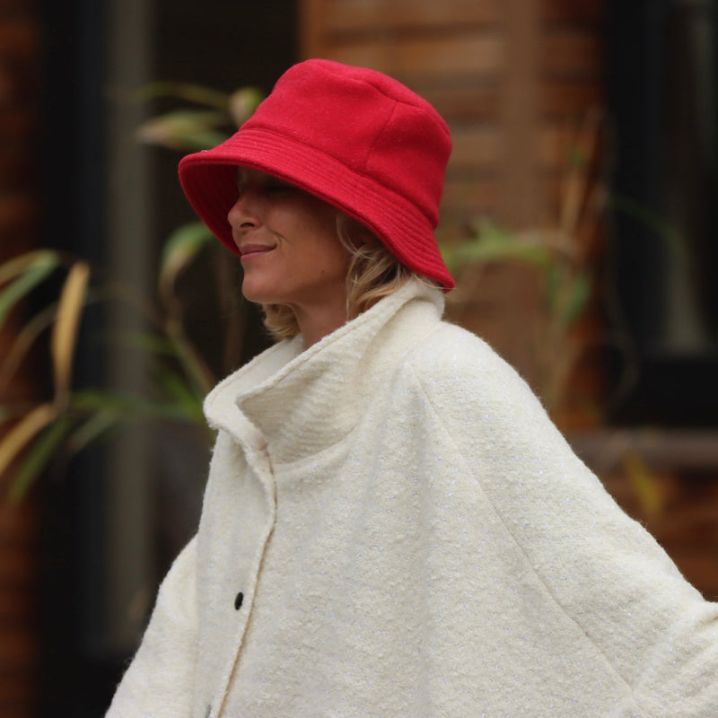 Le chapeau en lainage Sam rouge - Quintessence