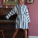 Le peignoir Félix - bleu doux - Quintessence