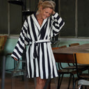 Le peignoir Félix - bleu marine - Quintessence