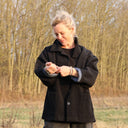 Manteau Kaï noir - Quintessence