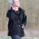 Manteau Kaï noir - Quintessence