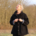 Manteau Kaï noir - Quintessence