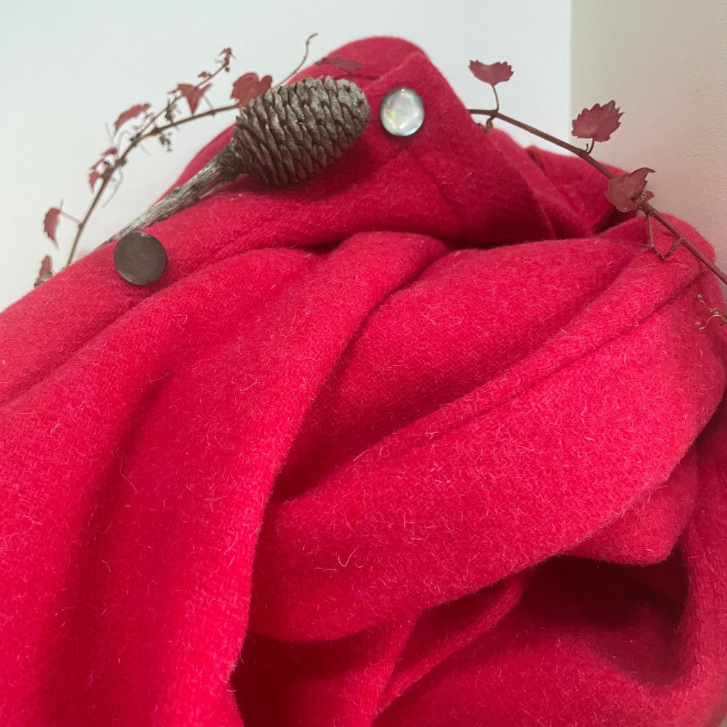Manteau kimono Aïna rouge - Quintessence