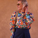 Pantalon drapé Mathilde - lin bleu méditérannée - Quintessence