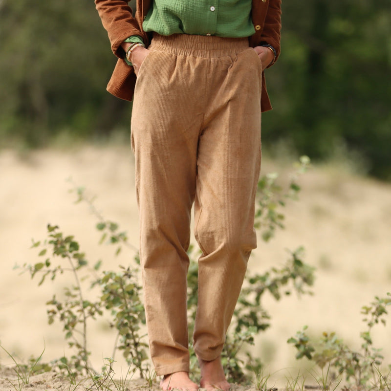 Pantalon Eliot - Velours côtelé camel clair - Quintessence