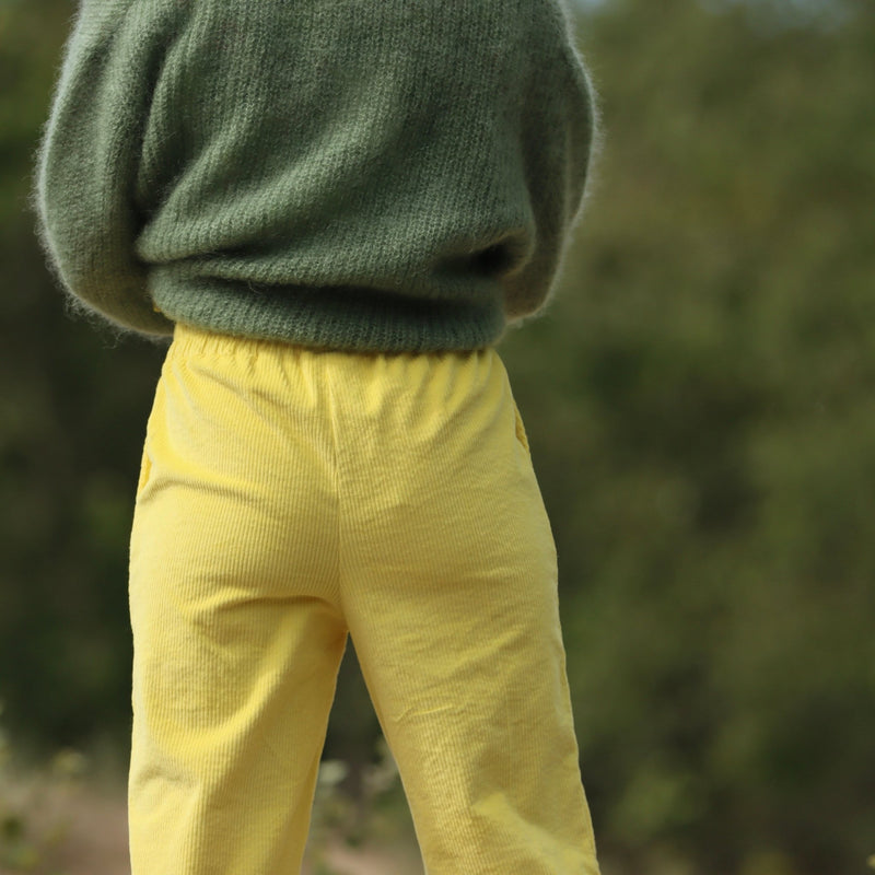 Pantalon Eliot - Velours côtelé jaune vif - Quintessence