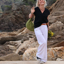 Pantalon Tom - lin blanc - Quintessence